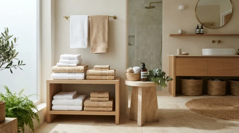 how to fold bathroom towels for decor
