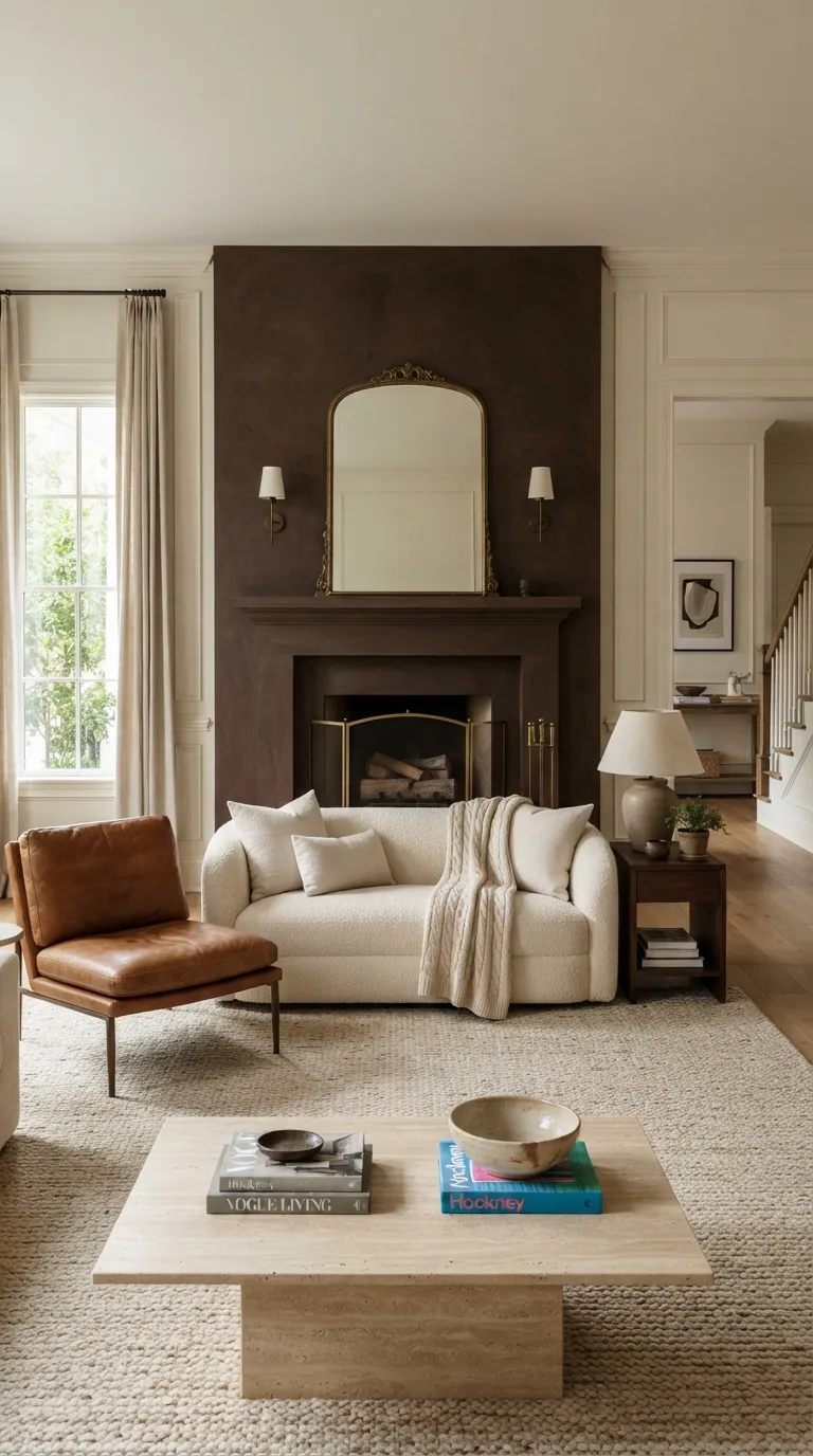 interior color trends for home design Chocolate Brown Grounds Modern Spaces