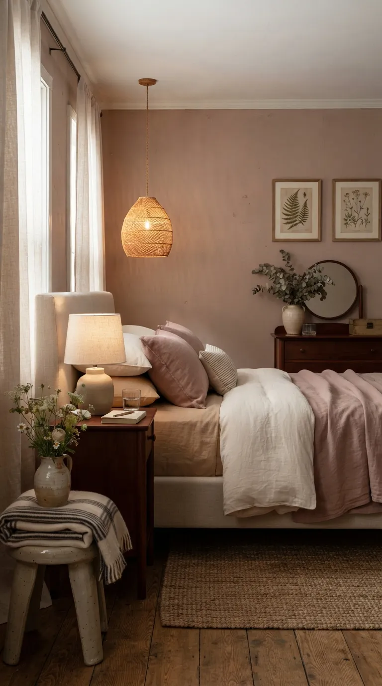 interior color trends for home design Clay Pink Brings Earthy Softness