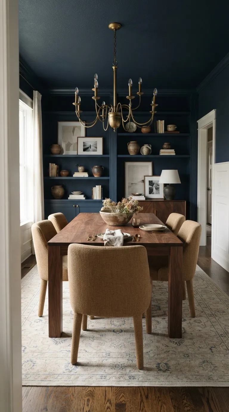 interior color trends for home design Deep Navy Adds a Sophisticated Contrast
