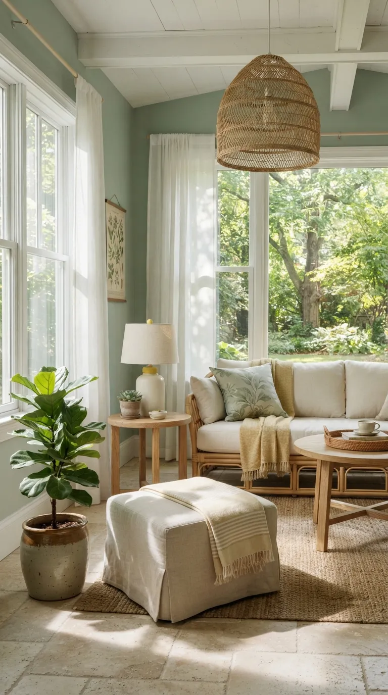 interior color trends for home design Pale Green Creates a Fresh, Airy Feel