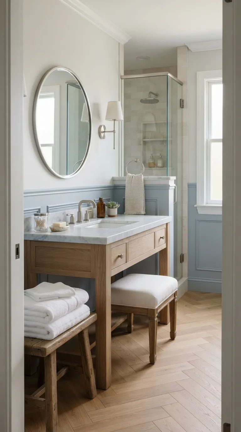 interior color trends for home design Powder Blue Keeps Classic Spaces Light