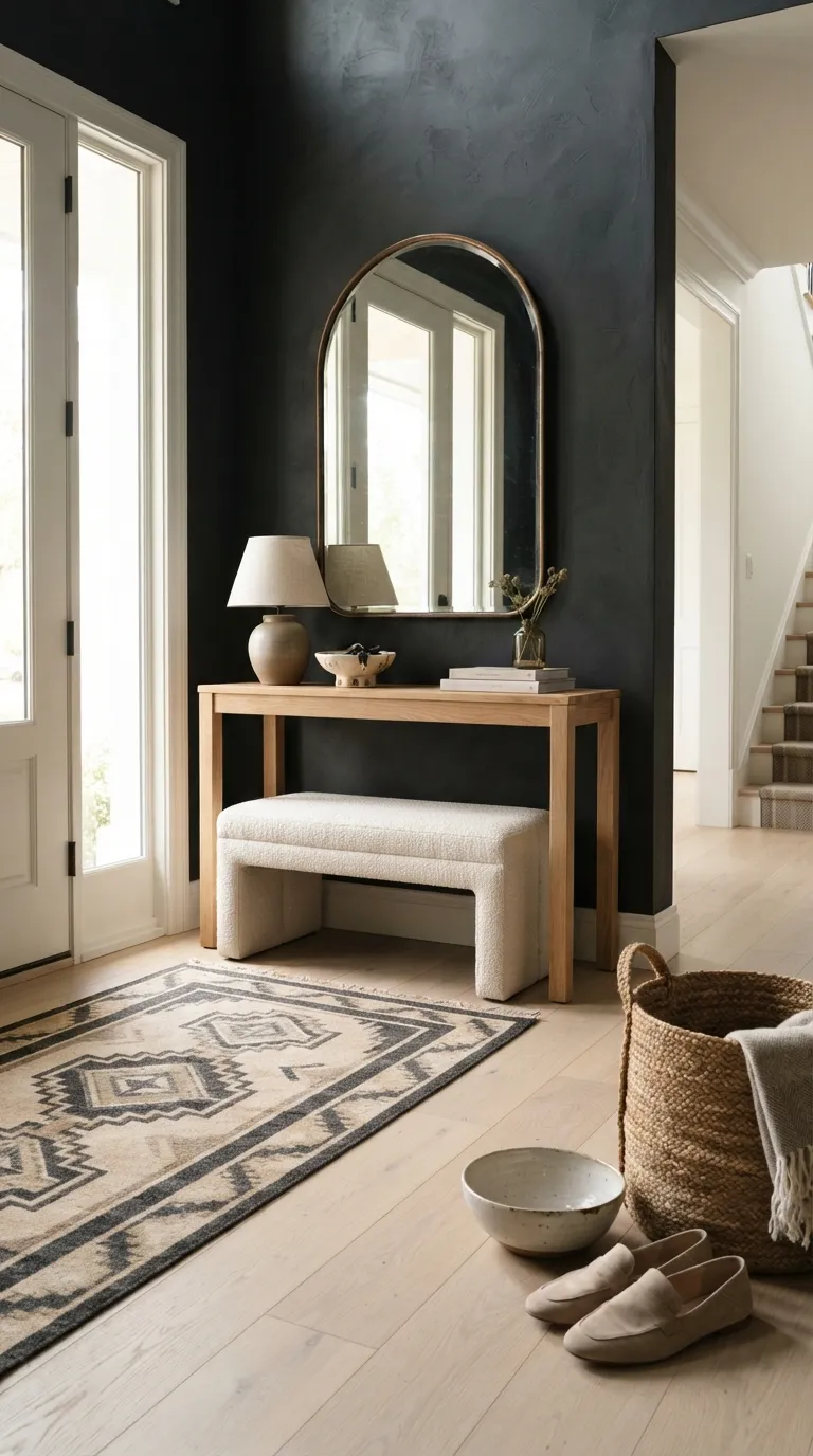interior color trends for home design Soft Black Creates a Bold Finishing Touch