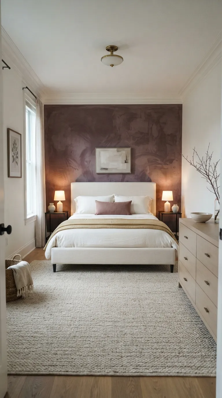 luxury bedroom decor ideas for a feminine aesthetic Create a Velvet Accent Wall