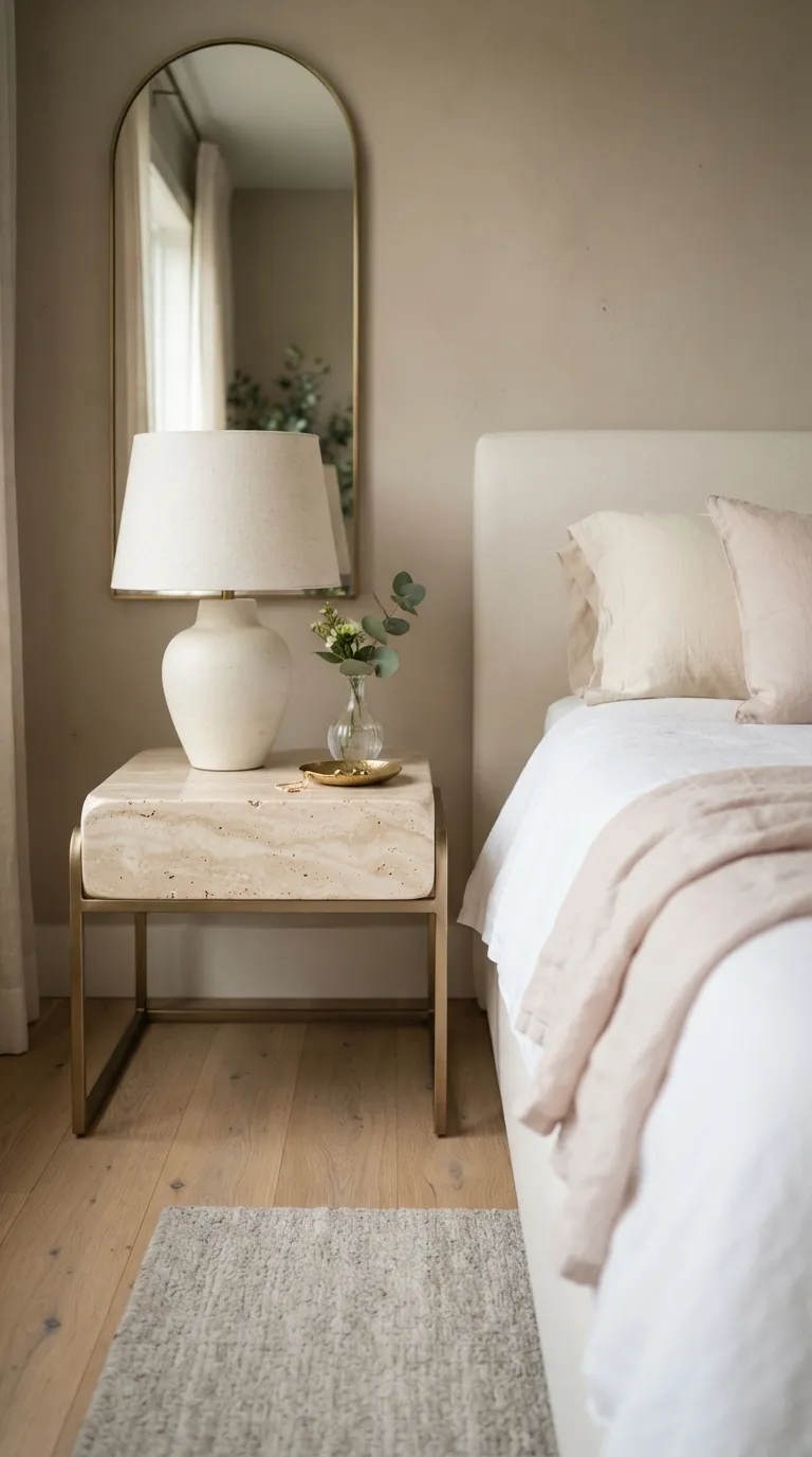 luxury bedroom decor ideas for a feminine aesthetic Use Marble for a Refined Touch