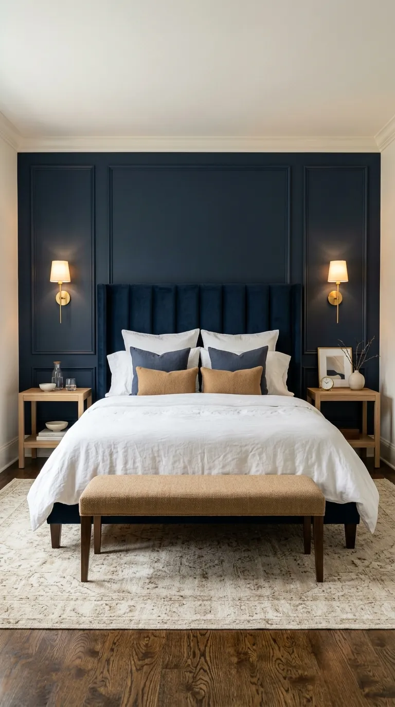 luxury bedroom ideas with gold accents Add Gold Sconces Beside the Bed