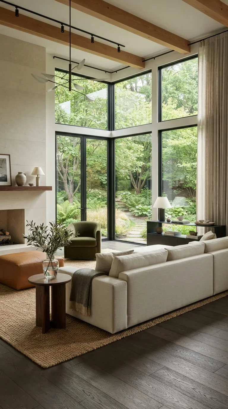 luxury home design trends Floor-to-Ceiling Windows With Natural Views