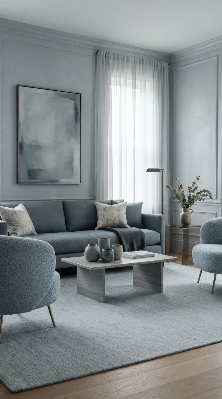 luxury home design trends Monochromatic Rooms With Subtle Contrast