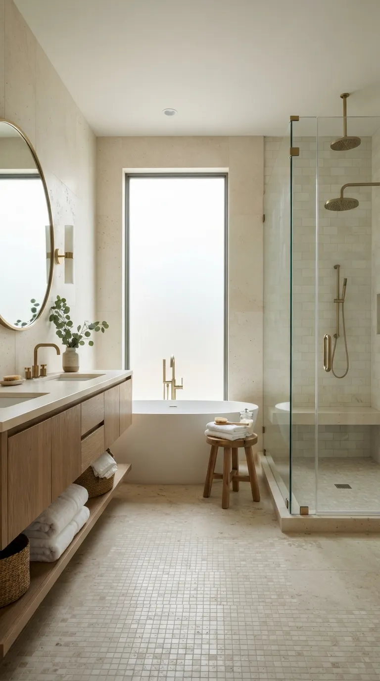luxury home design trends Spa-Like Bathrooms With Natural Stone