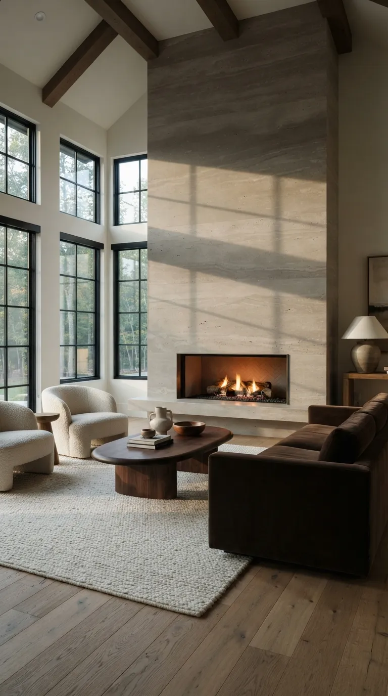 luxury home design trends Statement Fireplaces With Architectural Presence