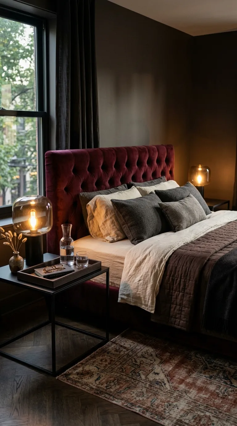 luxury hotel style bedroom decor ideas Create a Moody Boutique Hotel Bedroom