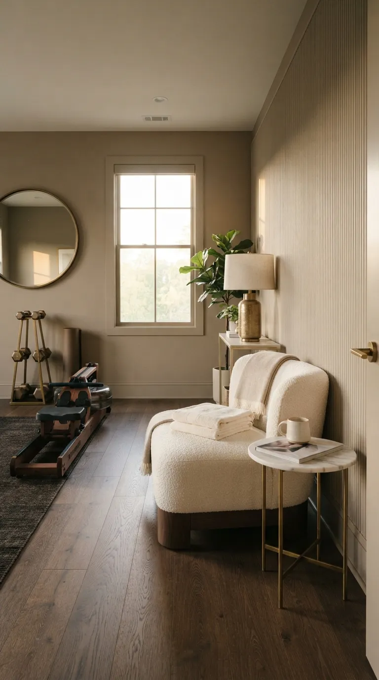 luxury modern home gym ideas Create a Hotel-Inspired Fitness Lounge