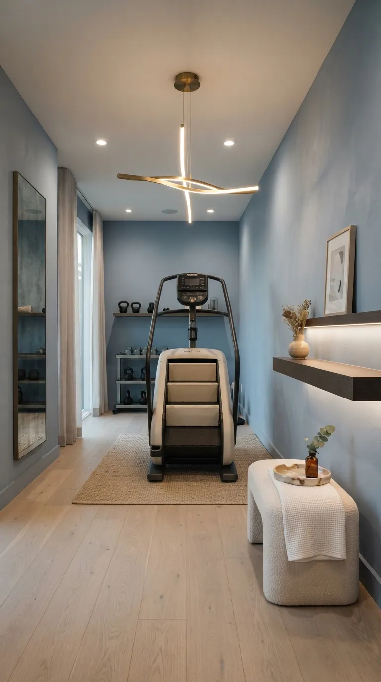 luxury modern home gym ideas Make Lighting Part of the Design