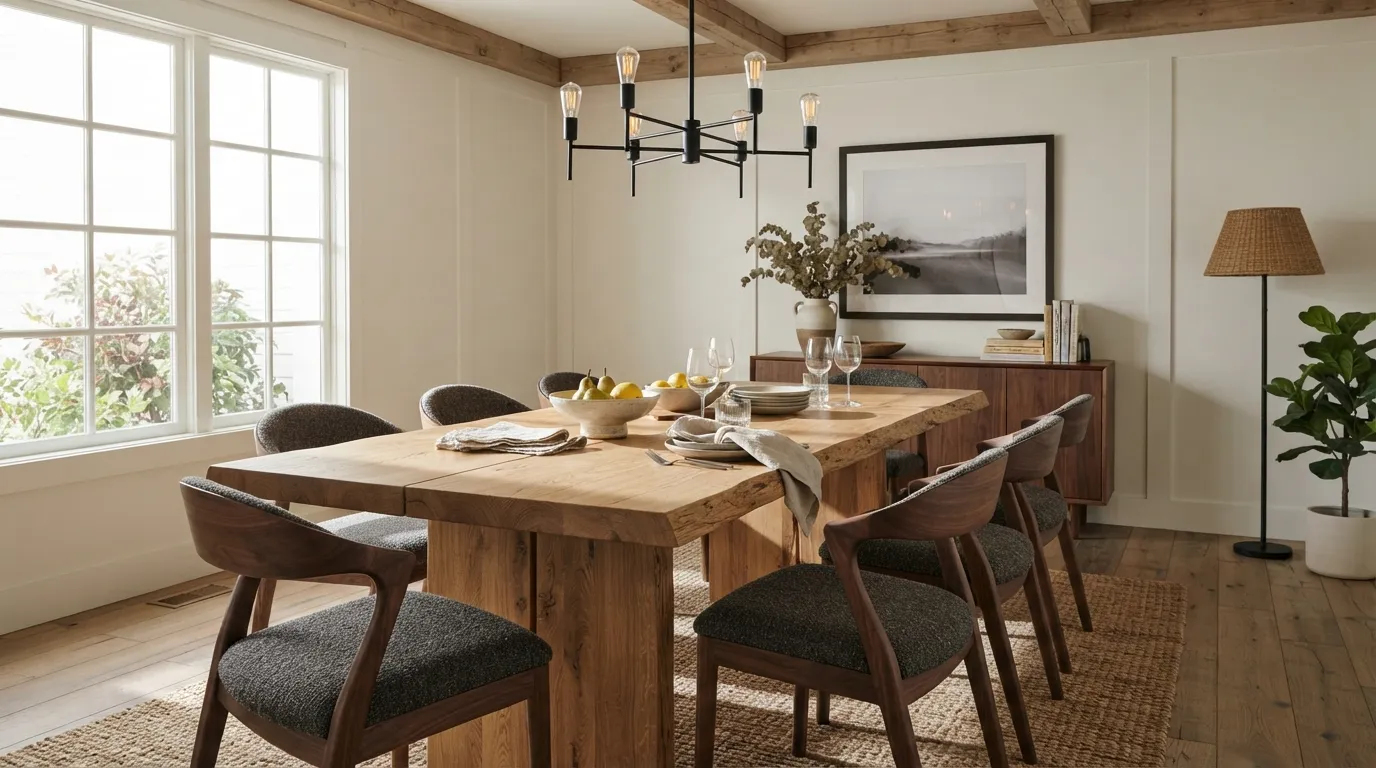 modern farmhouse dining room decor