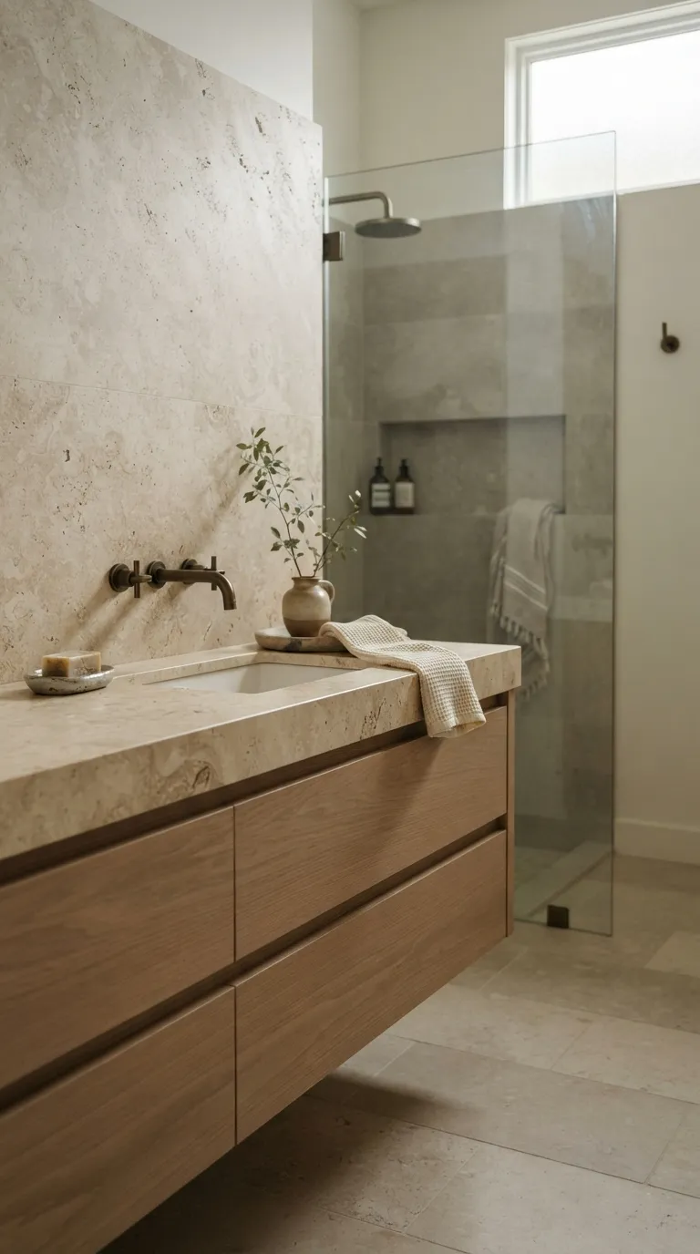 modern farmhouse home design trends Natural Stone For A Grounded Farmhouse Feel