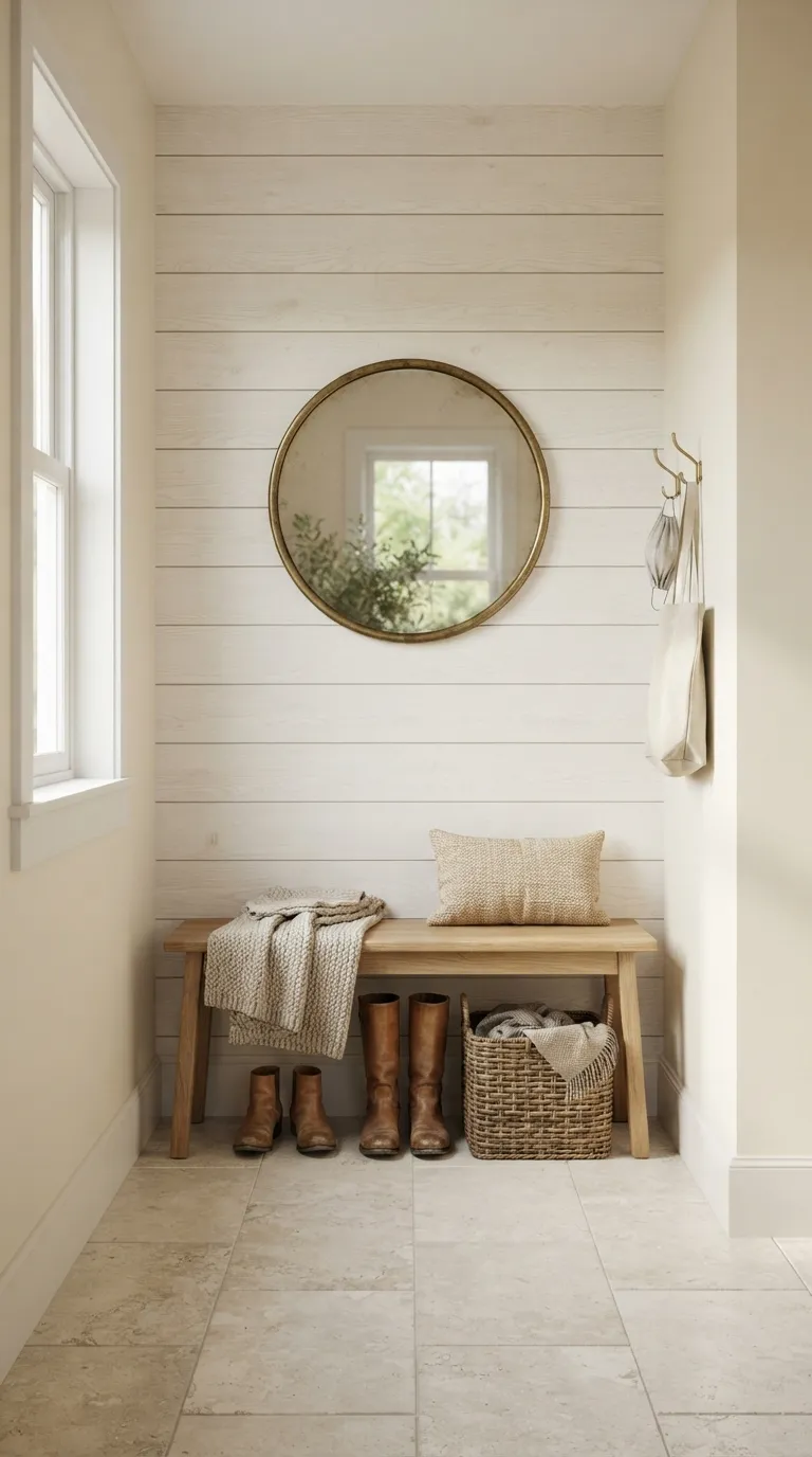 modern farmhouse home design trends Shiplap Used In Small, Thoughtful Doses