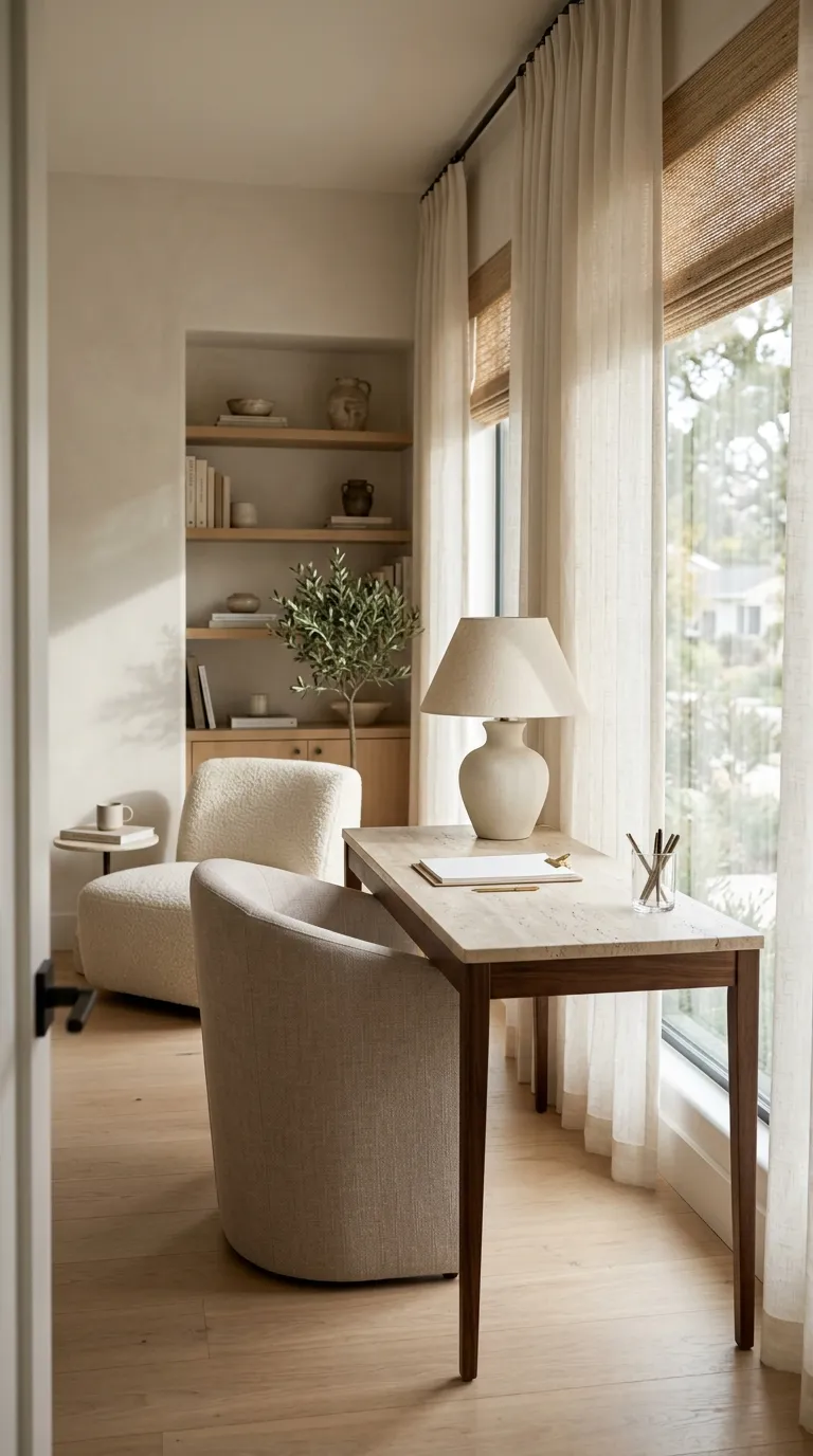 modern feng shui home office ideas Bring in Soft, Natural Lighting