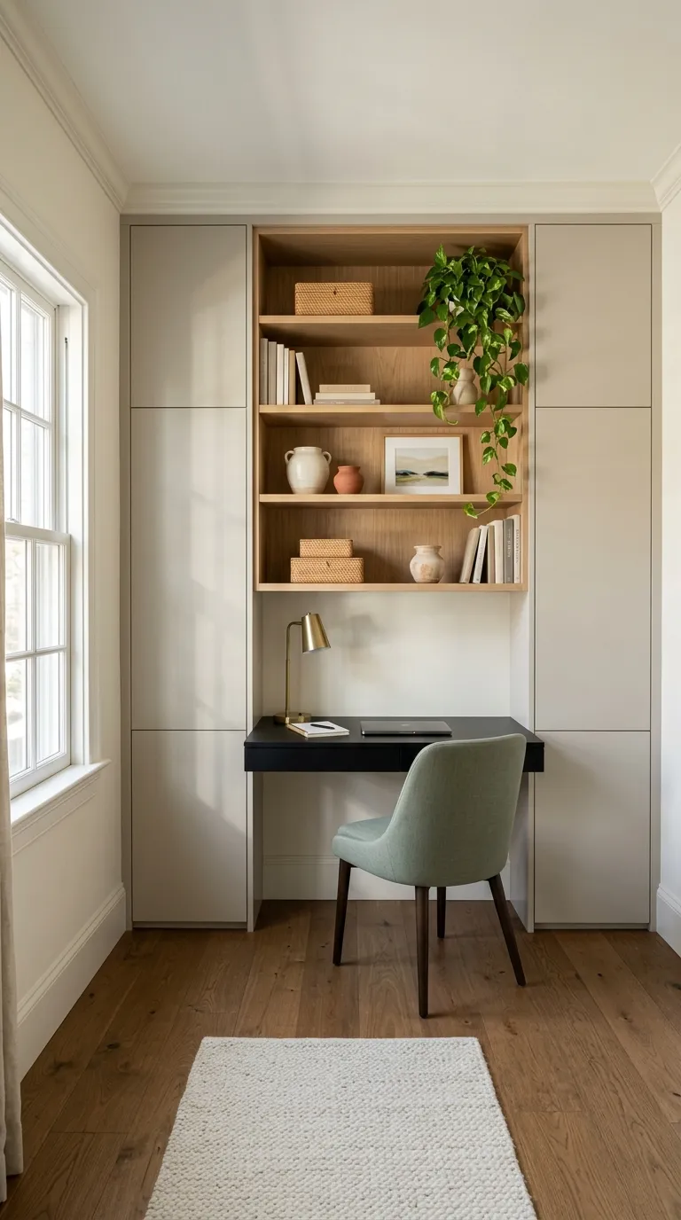 modern feng shui home office ideas Build a Calm Storage Wall