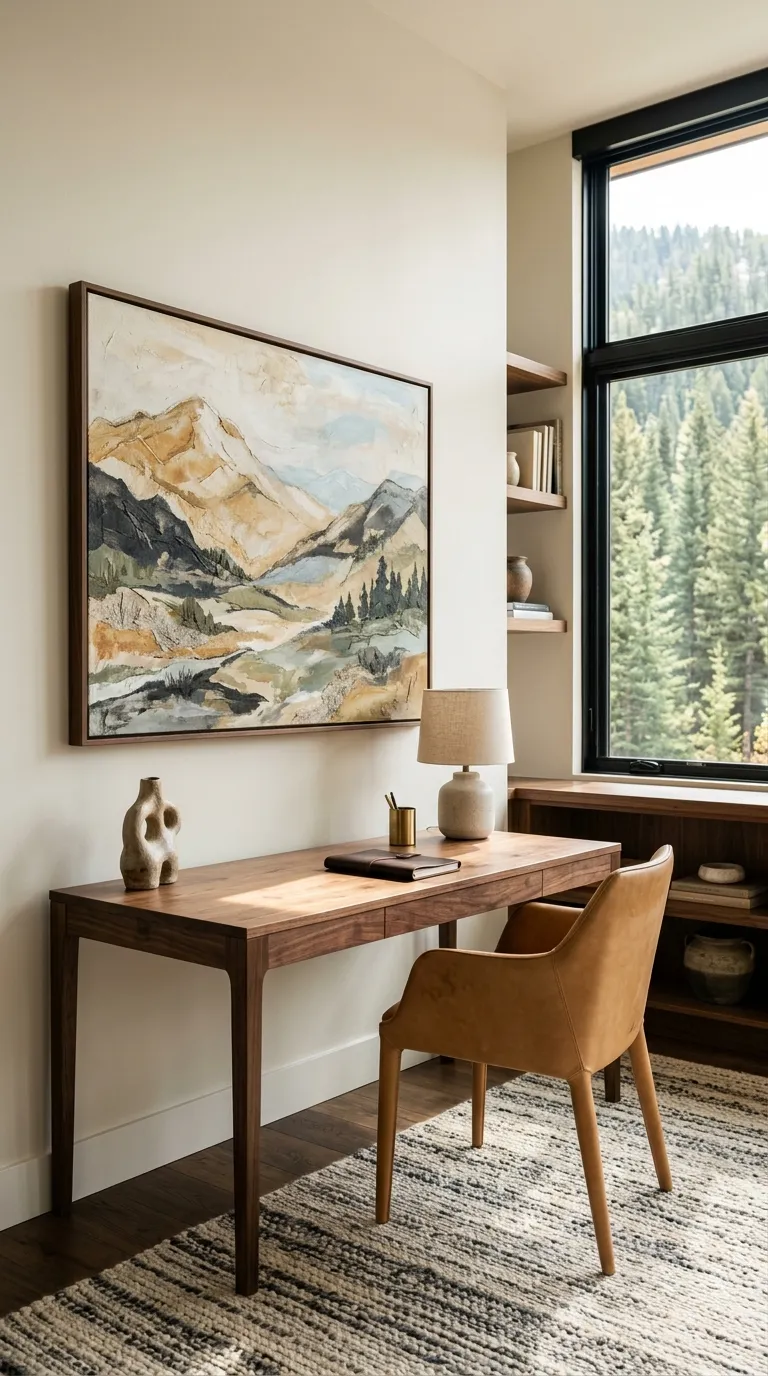 modern feng shui home office ideas Hang Inspiring Art With Meaning