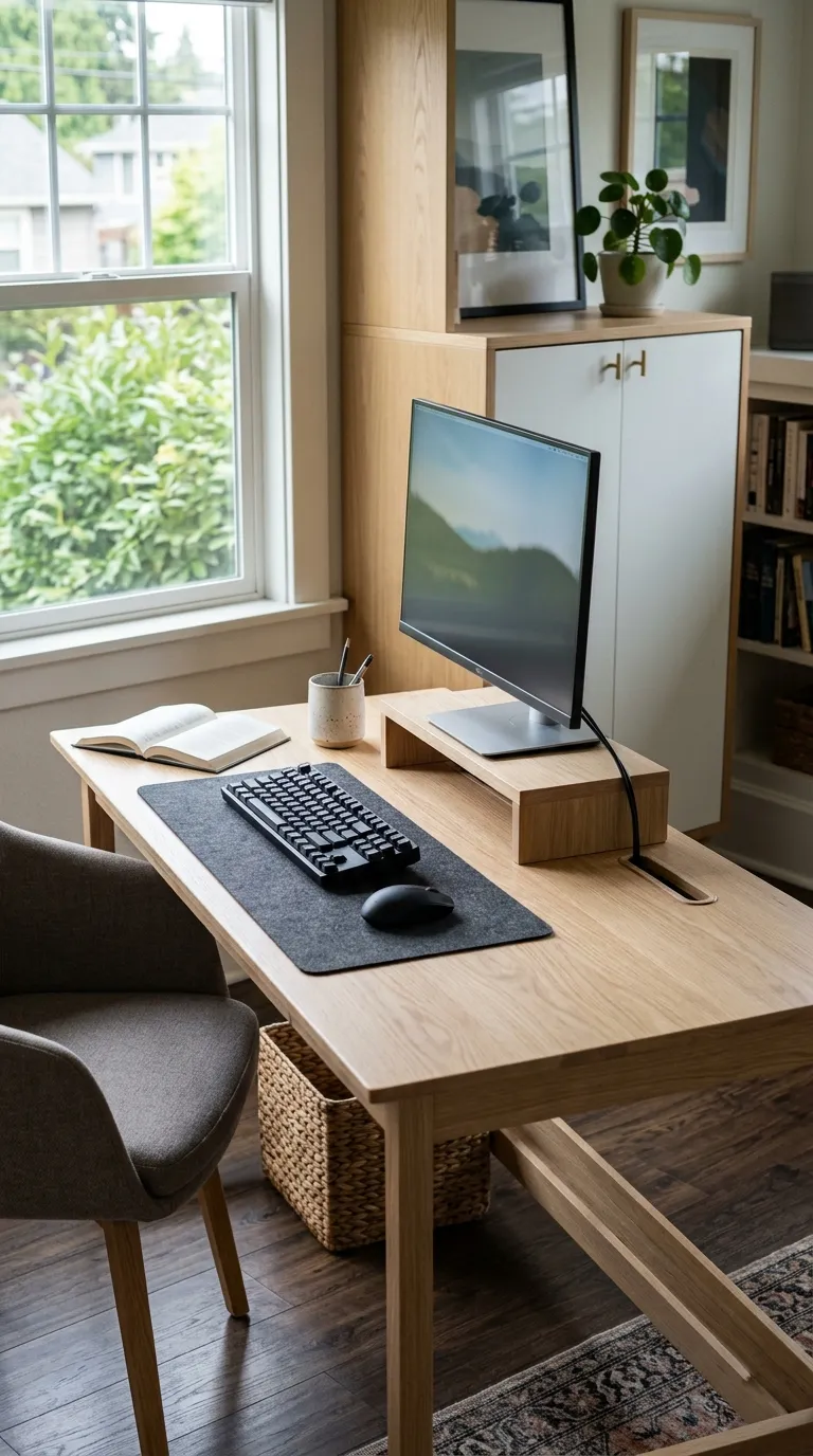 modern feng shui home office ideas Keep Electronics Visually Controlled