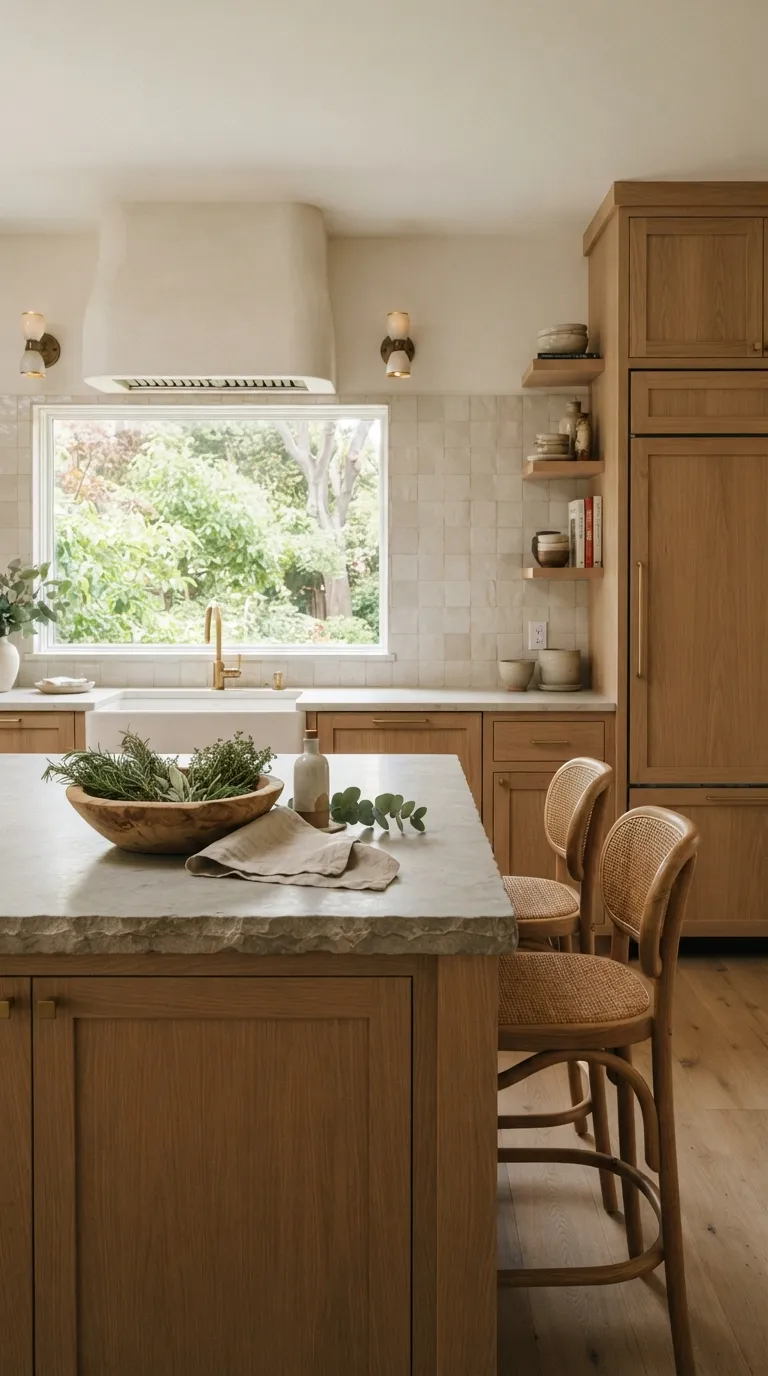 modern home design trends for 2026 Organic Modern Kitchens Feel Calm and Practical