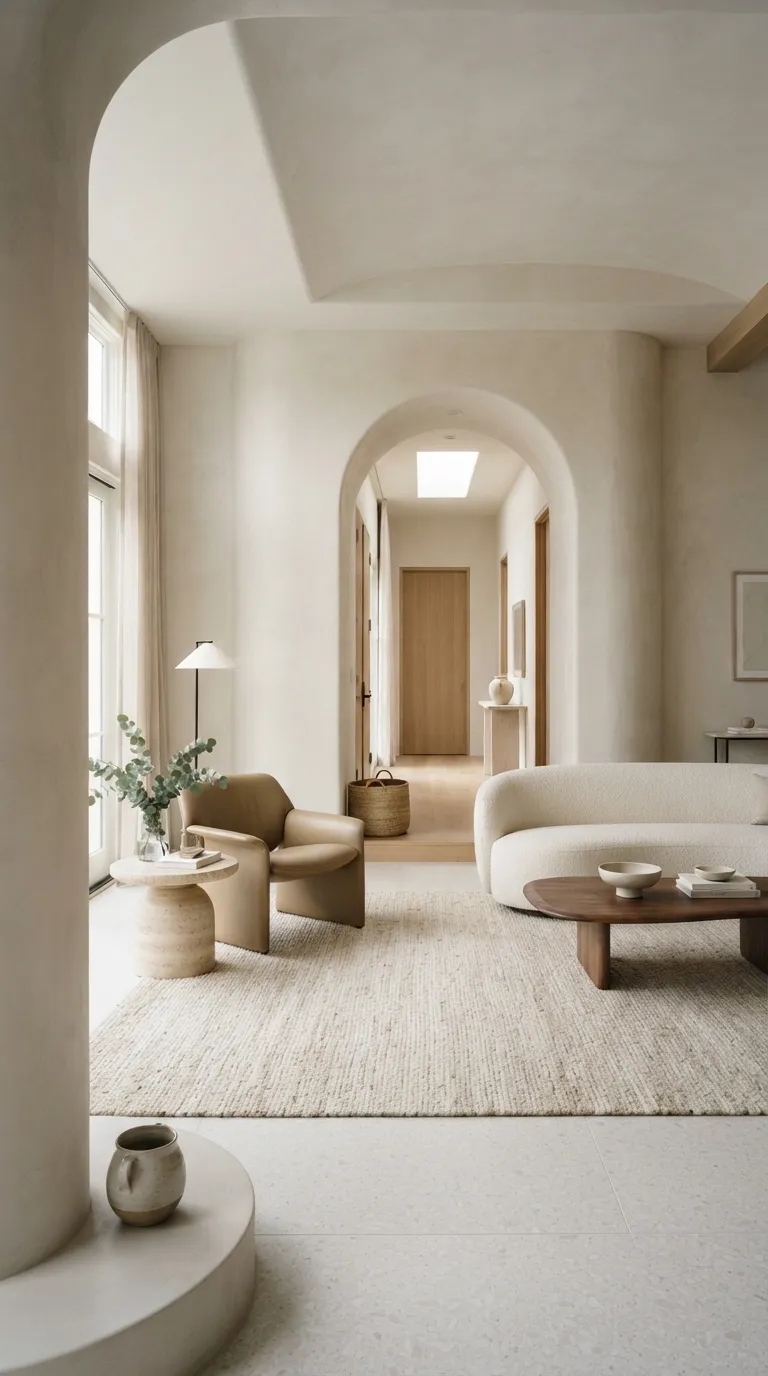 modern home design trends for 2026 Soft Architectural Curves Shape Modern Spaces