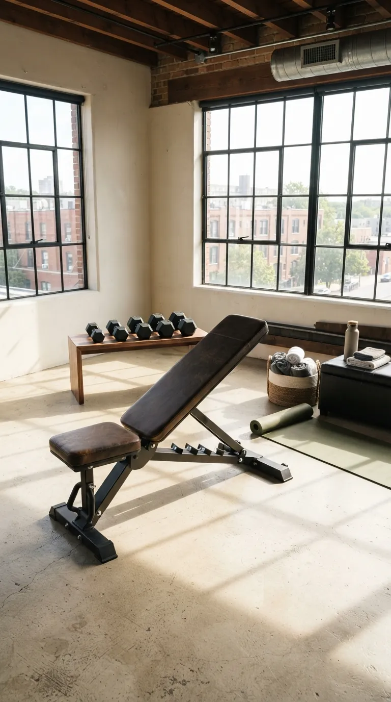 modern home gym ideas for beginners Modern Home Gym With Bench