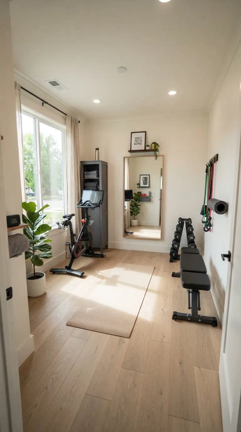modern home gym ideas for beginners Small Complete Beginner Gym