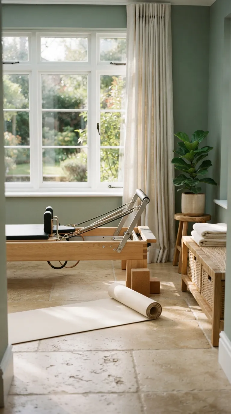 modern home gym ideas for beginners Soft Green Fitness Nook