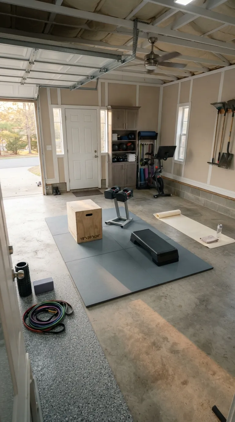 modern home gym ideas for garages Multi-Use Workout Floor