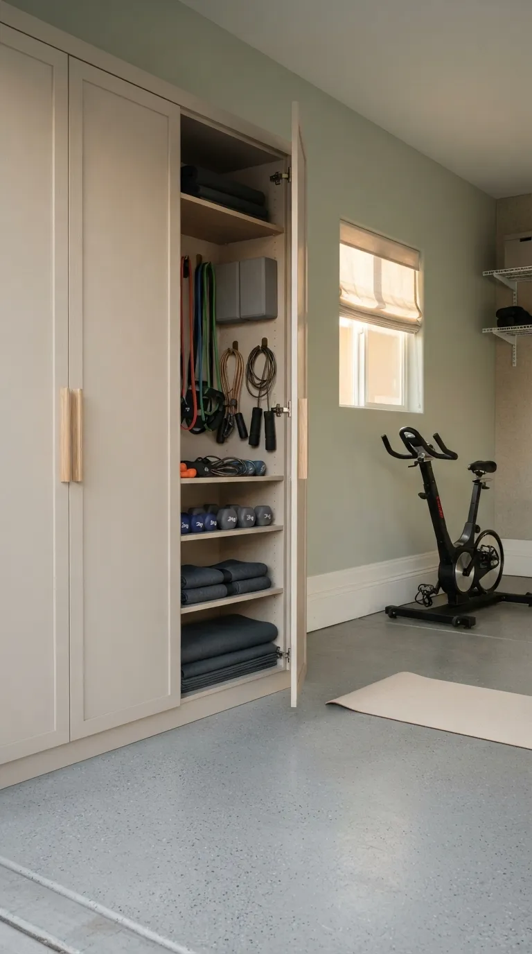 modern home gym ideas for garages Natural Light Workout Space