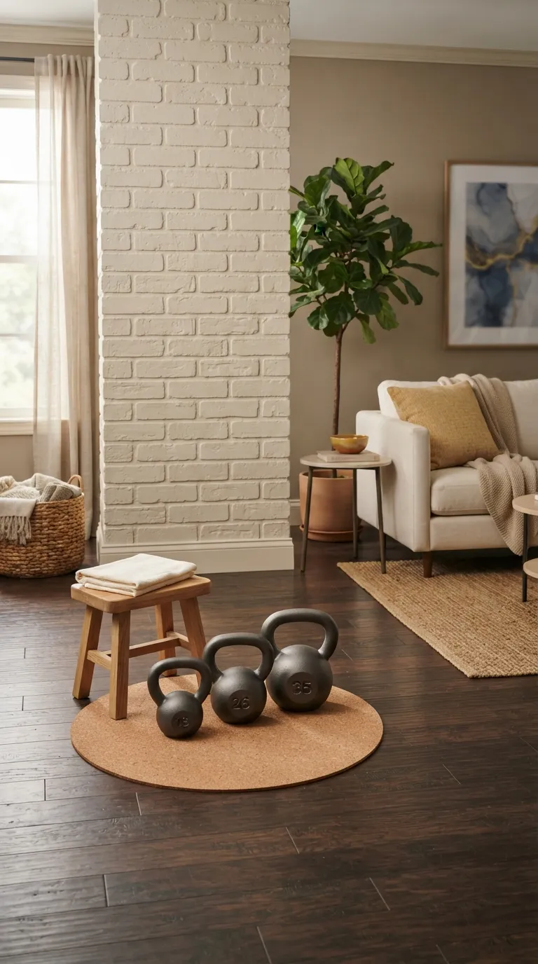modern home gym ideas for small spaces Add a Compact Kettlebell Training Corner