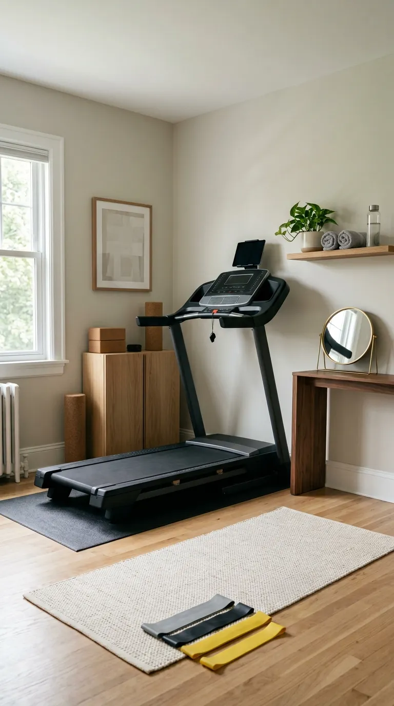 modern home gym ideas for spare rooms Compact Treadmill Zone