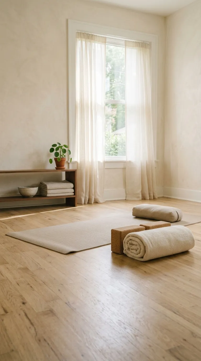 modern home gym ideas for spare rooms Minimal Yoga Retreat