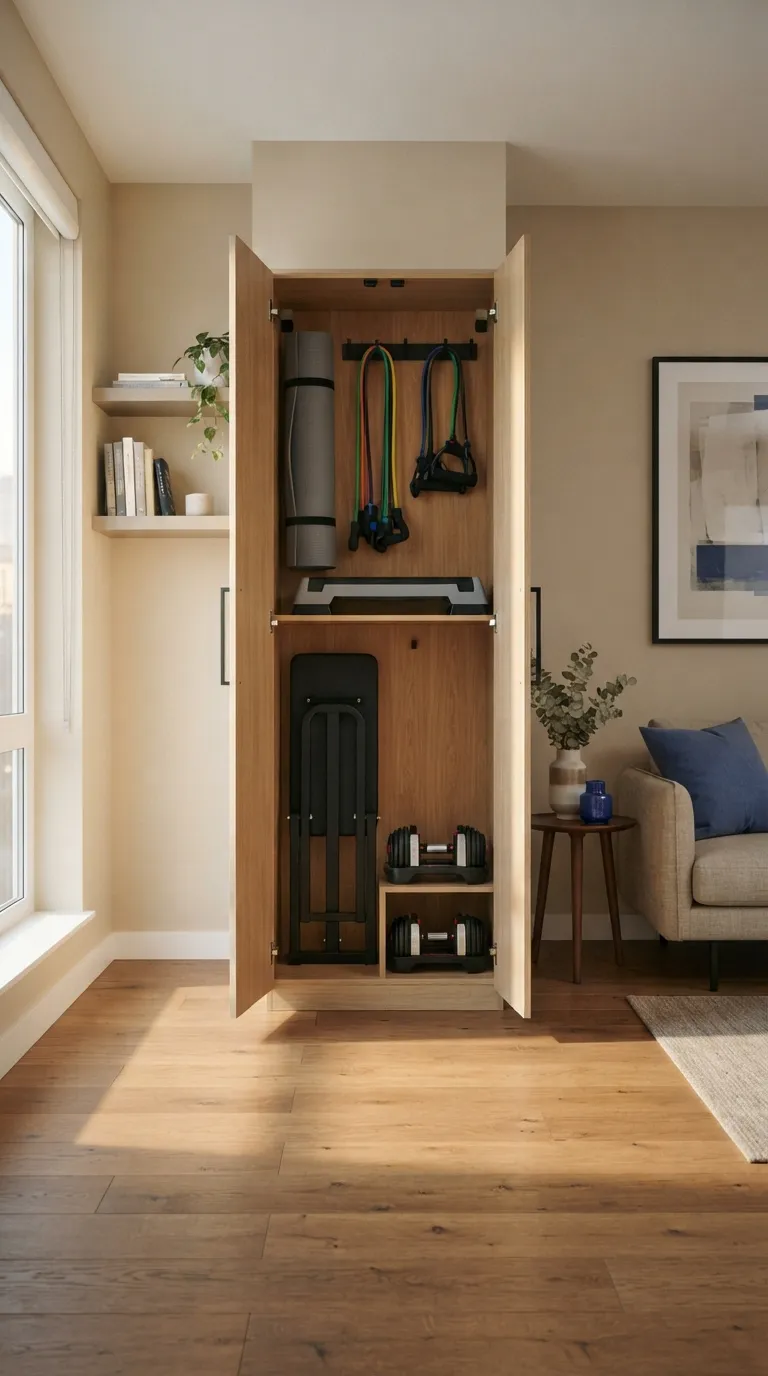 modern home gym ideas on a budget Create a Foldaway Home Gym