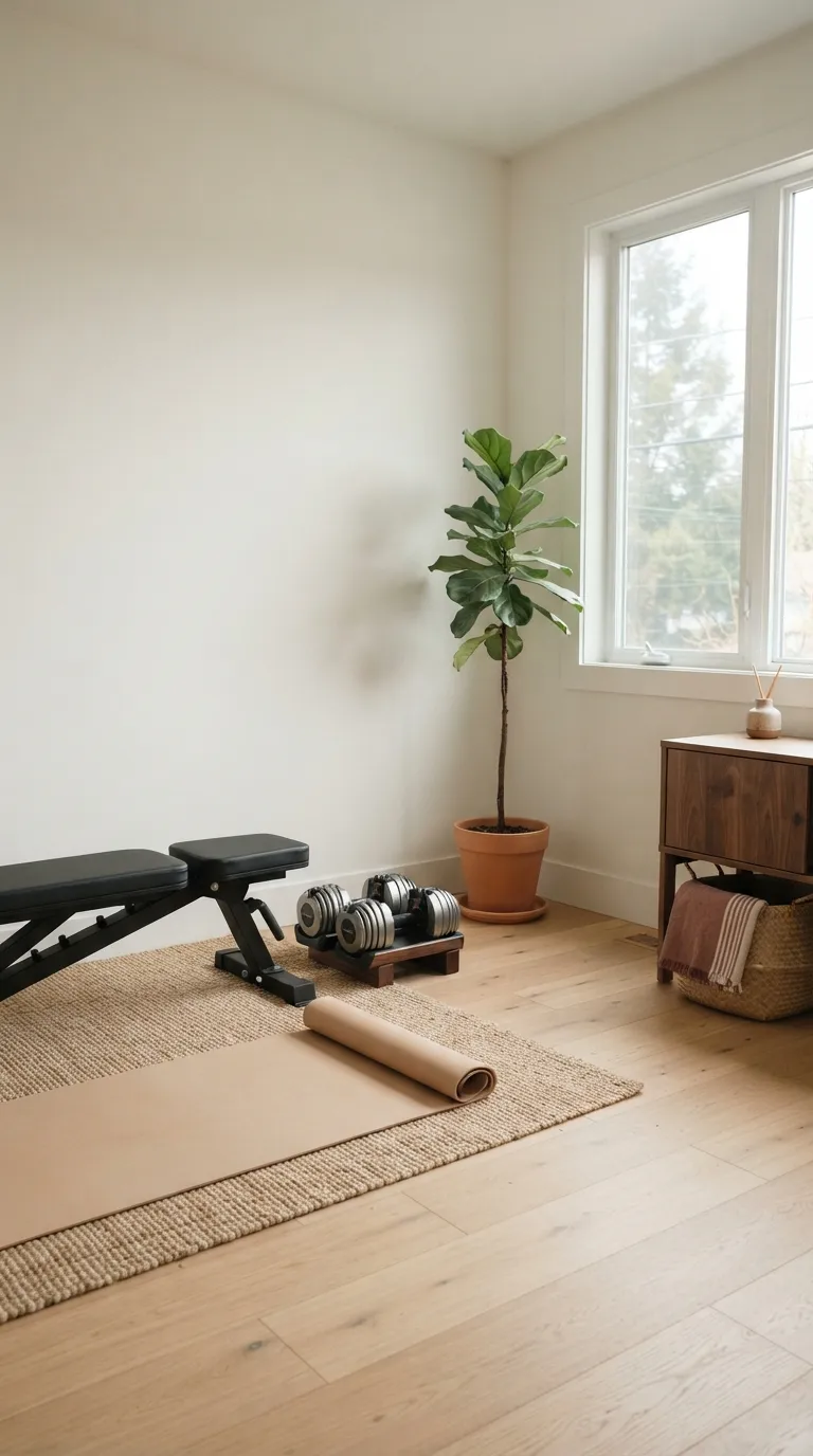 modern home gym ideas on a budget Keep the Final Gym Setup Minimal