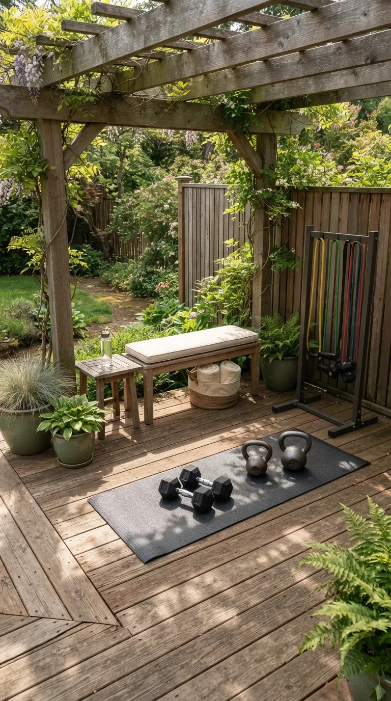 modern home gym ideas on a budget Style a Small Outdoor Workout Area