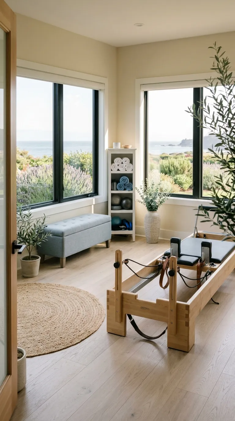 modern home gym ideas with a minimalist aesthetic Modern Pilates Room
