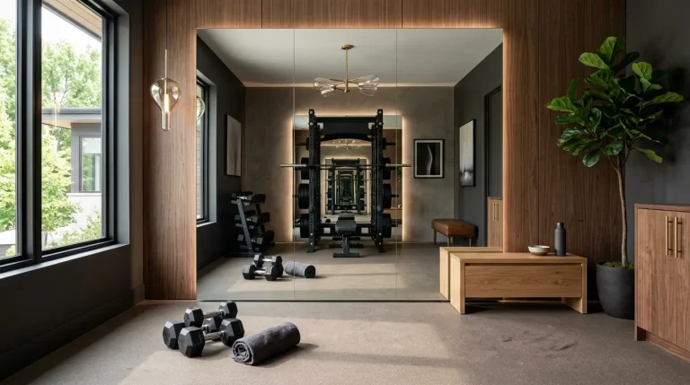 modern home gym ideas with mirrors