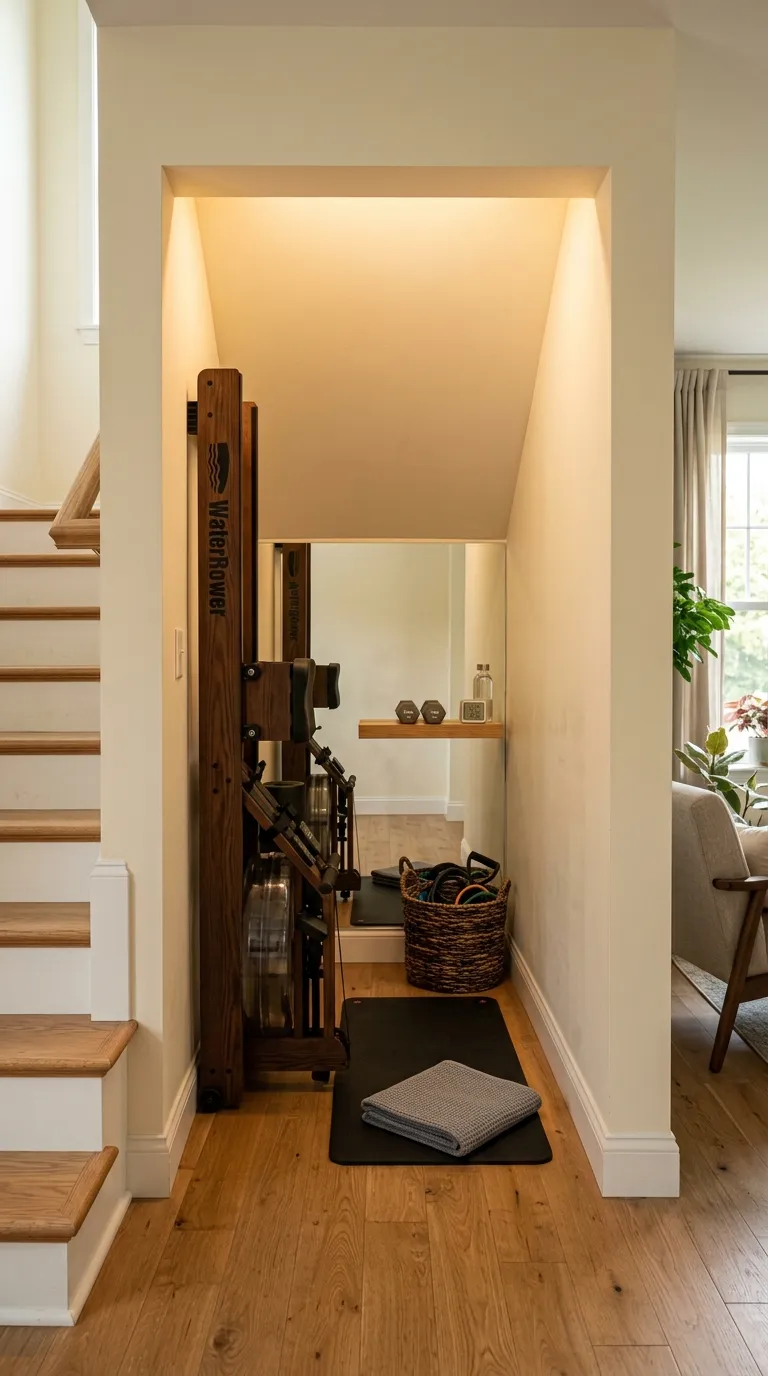 modern home gym ideas with mirrors Mirrored Home Gym Alcove