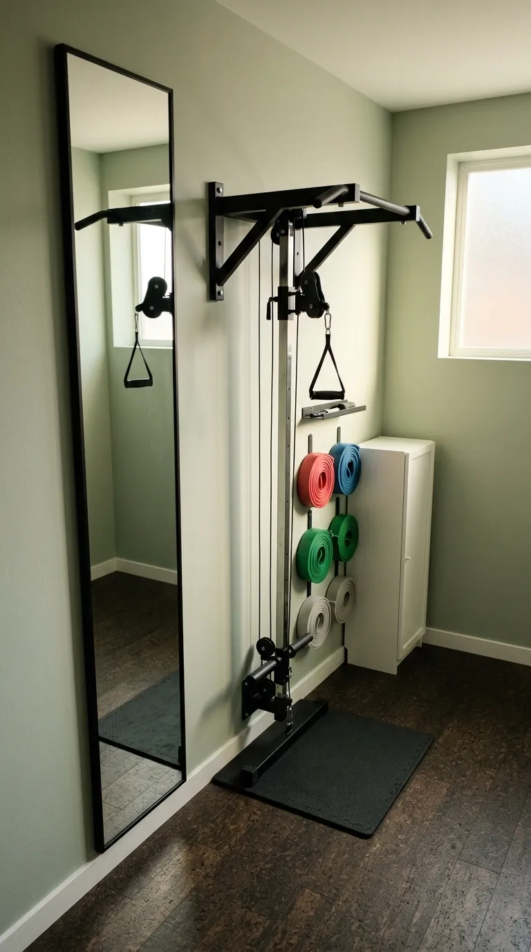 modern home gym ideas with mirrors Vertical Mirror Strip