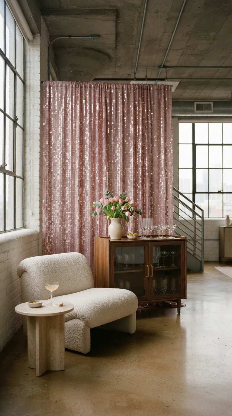 Pink Backdrop Decorations Pink Sequin Backdrop