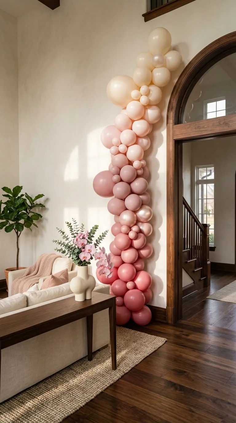 Pink Birthday Party Decorations Adult Pink Ombre Balloons