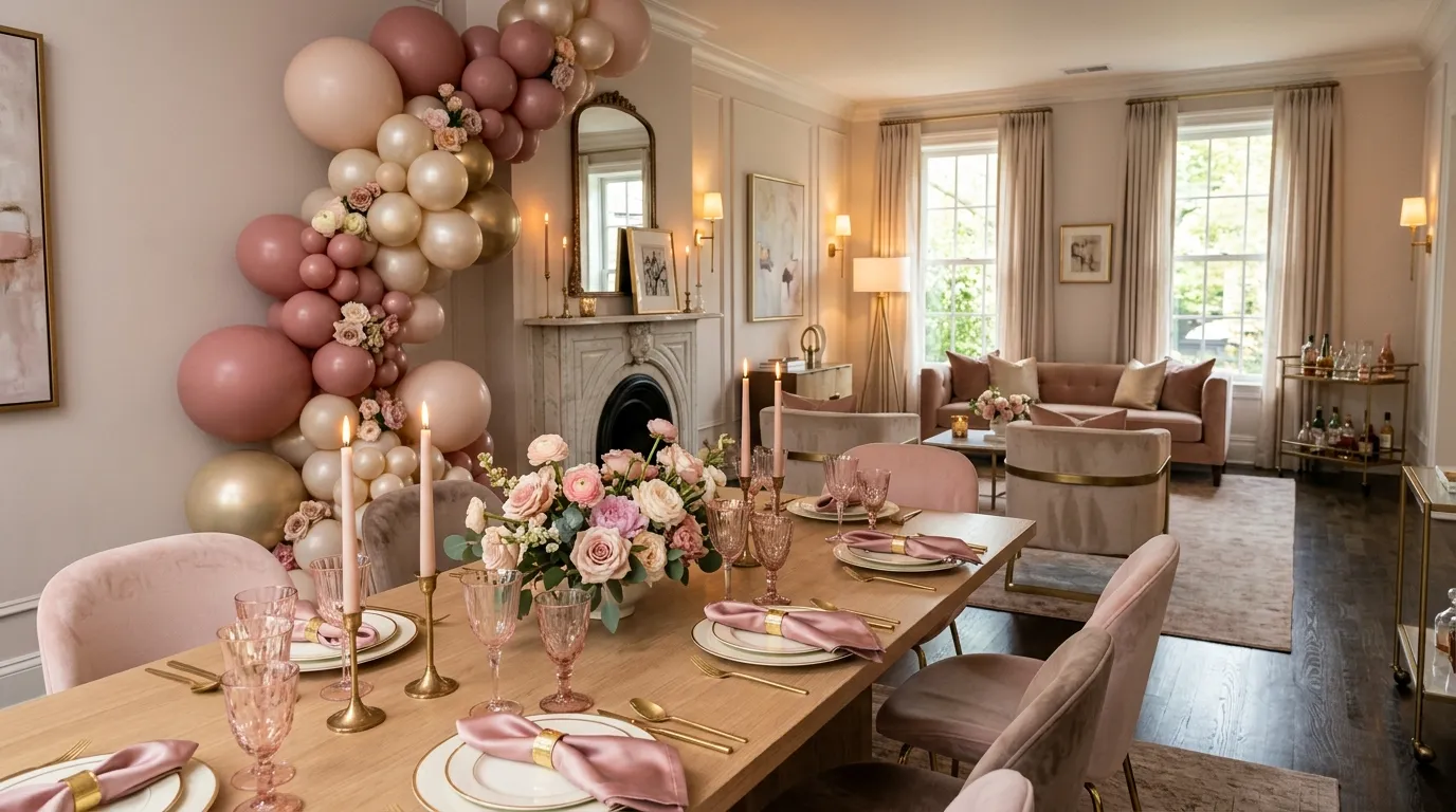 Pink Birthday Party Decorations Adult