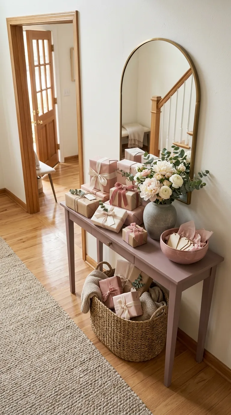 Pink Birthday Party Pink Gift Table
