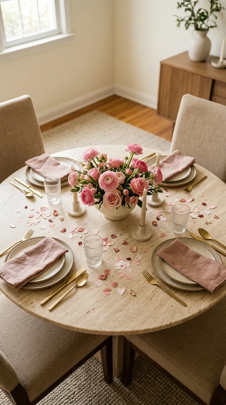 Pink Birthday Party Pink Table Confetti