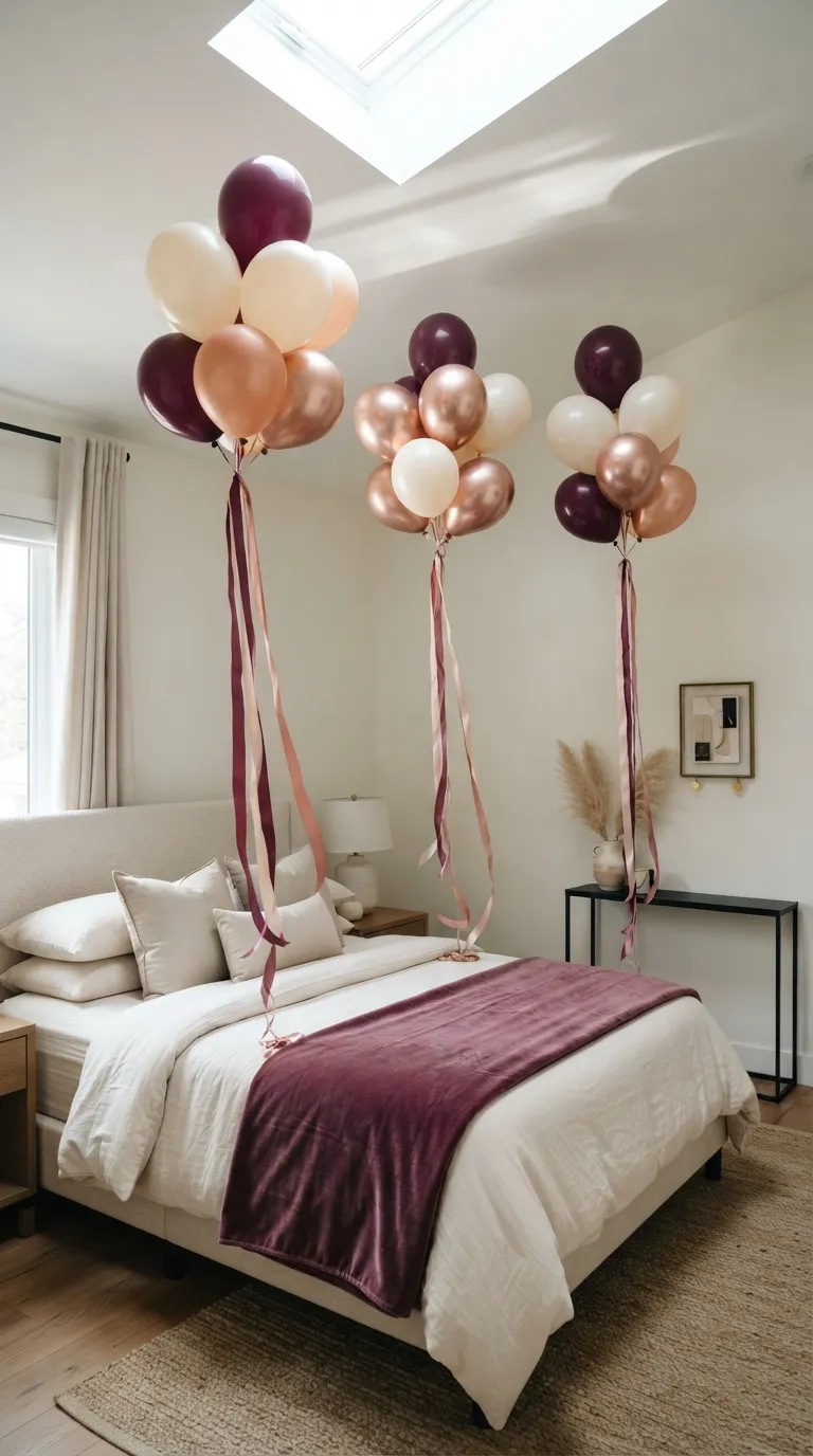 room birthday decoration Ceiling Hanging Balloon Trio