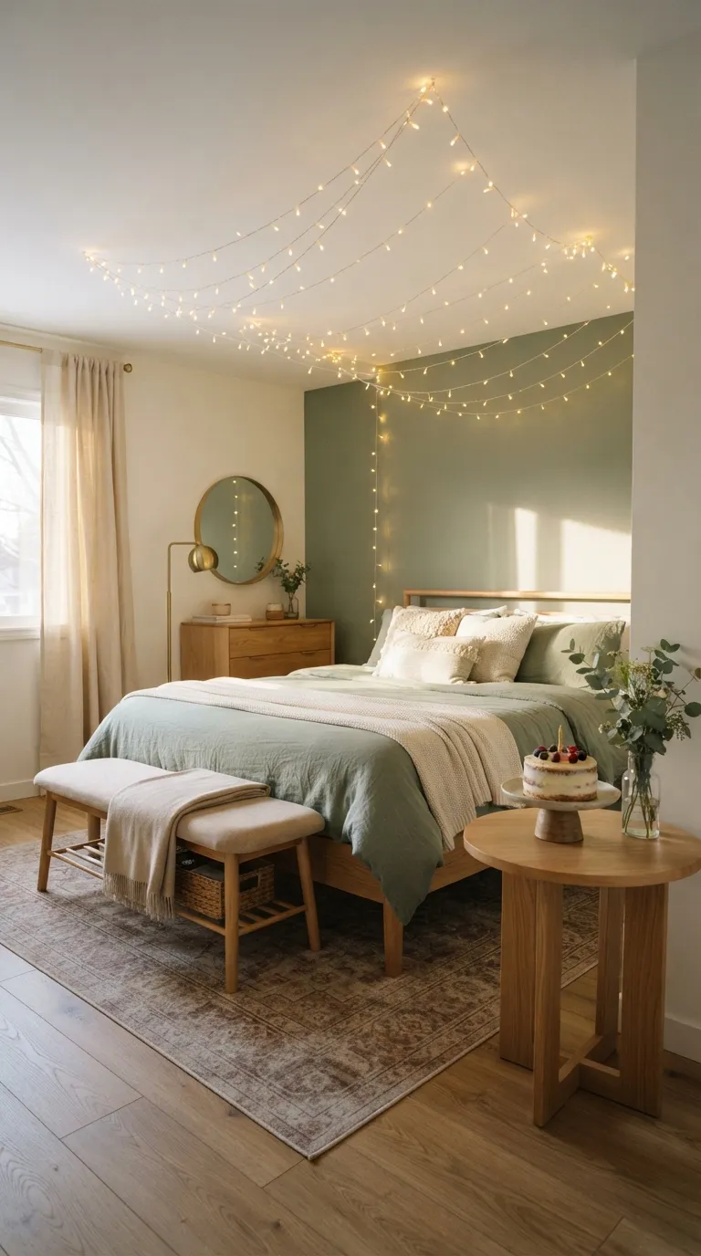 room birthday decoration Fairy Light Ceiling Canopy