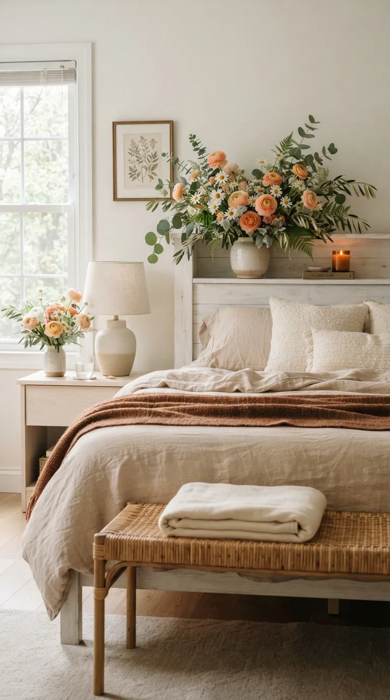 room birthday decoration Floral Birthday Bed Styling