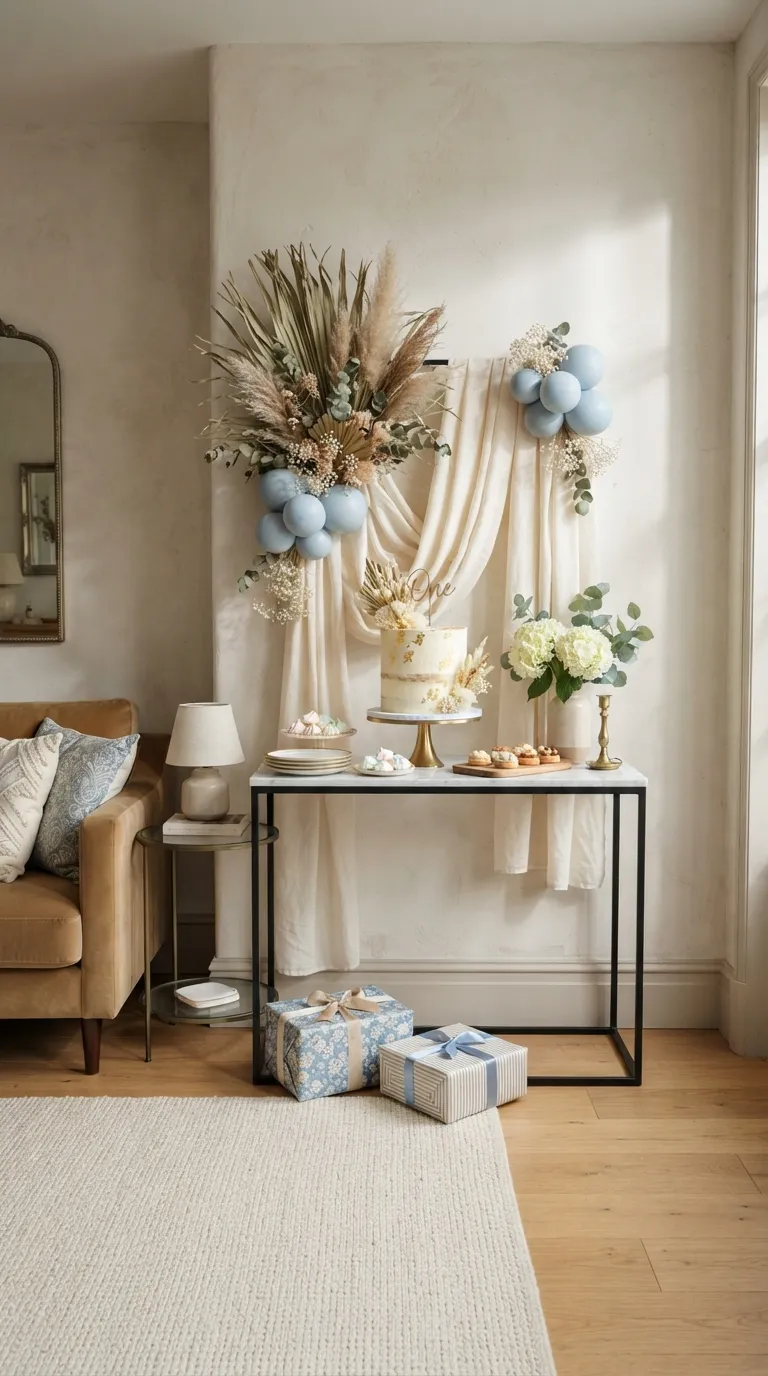 room decor birthday Cake Table Backdrop